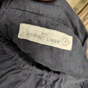 Notperfectlinen 1950s city skirt linen